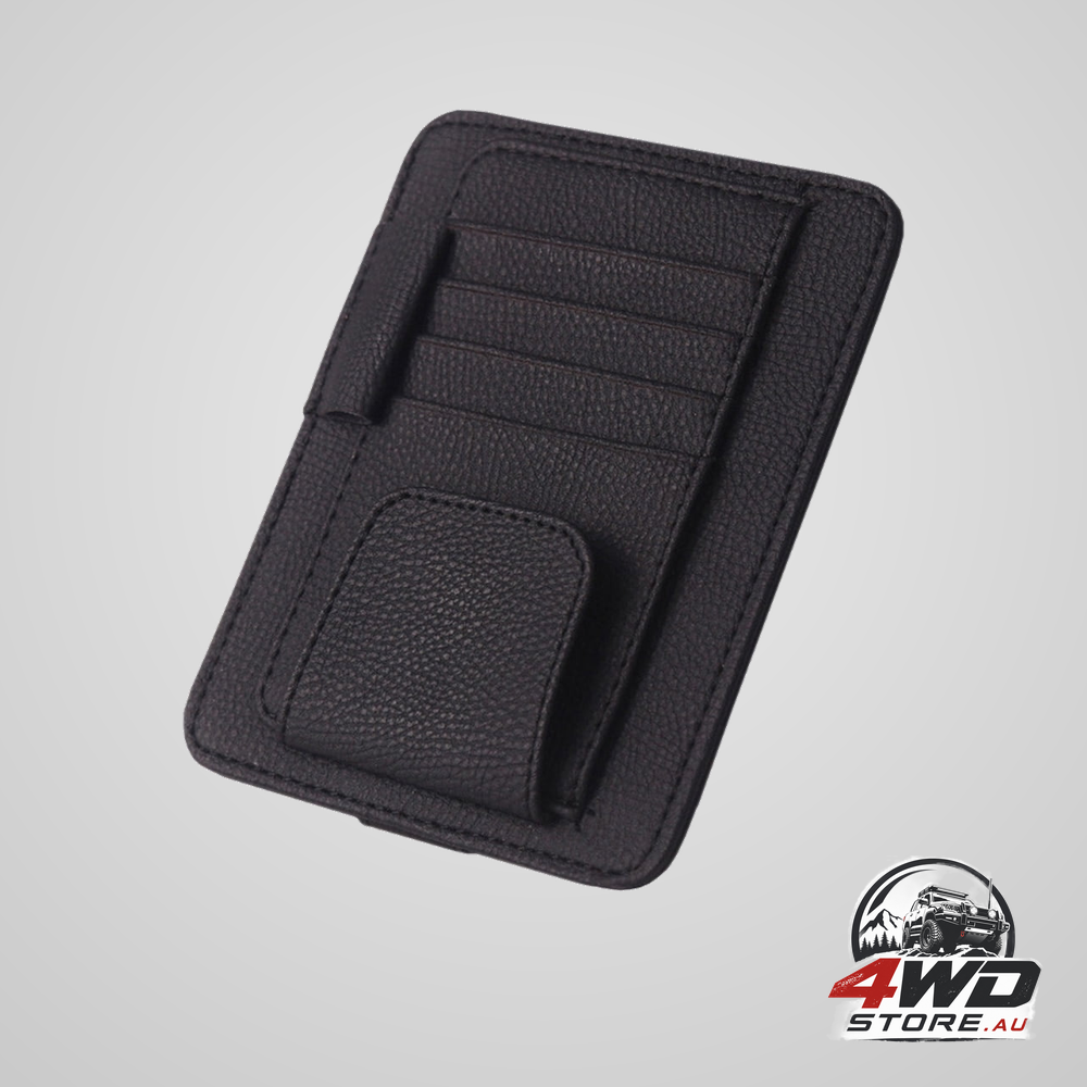 SWETRACE automotive sunglass holder visor organiser black organizing driving 1Pack 15.00X12.50X0.60CM black