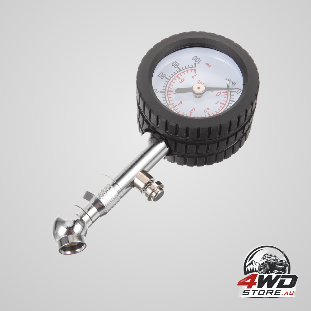 SWETRACE 1Pack tyre pressure gauge with rotatable measuring head and clear reading for car tyres