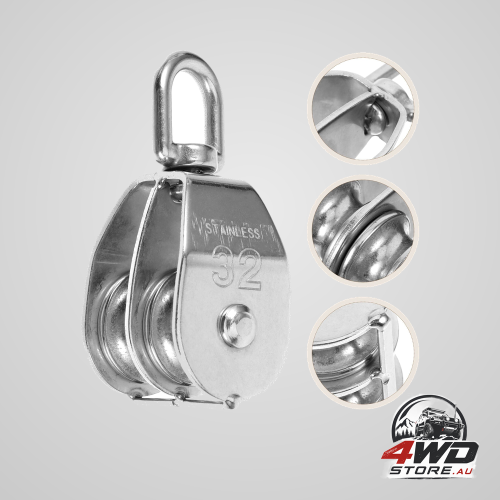 SWETRACE cable weight pulley system silver for transportation equipment 1Pcs 3.5In