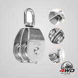 SWETRACE cable weight pulley system silver for transportation equipment 1Pcs 3.5In
