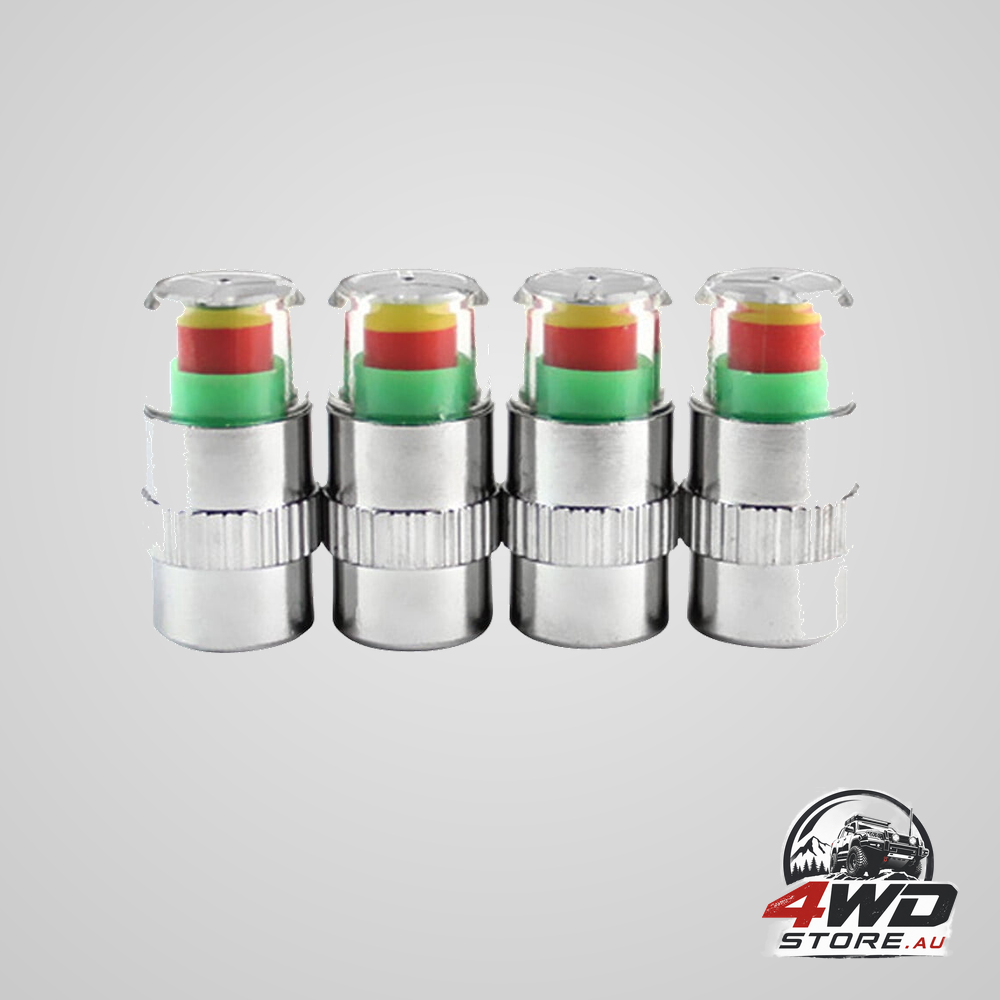 SWETRACE 4Pcs multi colour tyre pressure monitor valve stem caps for car and motorcycle