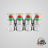 SWETRACE 4Pcs multi colour tyre pressure monitor valve stem caps for car and motorcycle