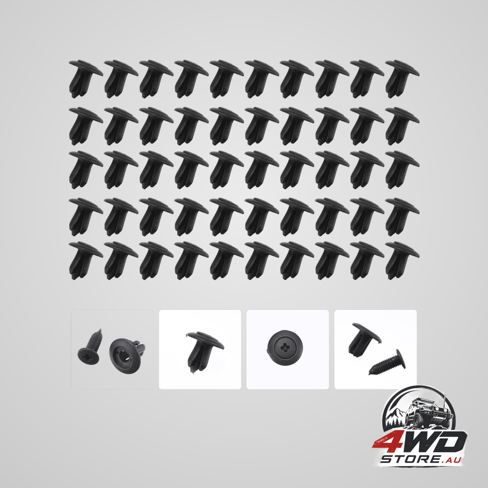 Worgeous 100 pieces kick plate trim retainer car trunk fastener push pin rivet supply