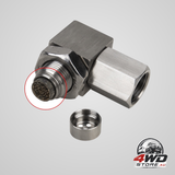 90 Degree detachable mini-catalytic converter sensor automotive accessories mini-catalytic converter M18X1.5 oxygen sensor