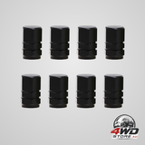 Tool bag clearance! JWDX stainless steel valve cap black nut 8Pcs, 8 tyre stem caps wheel covers car tyre cap hexagon shape