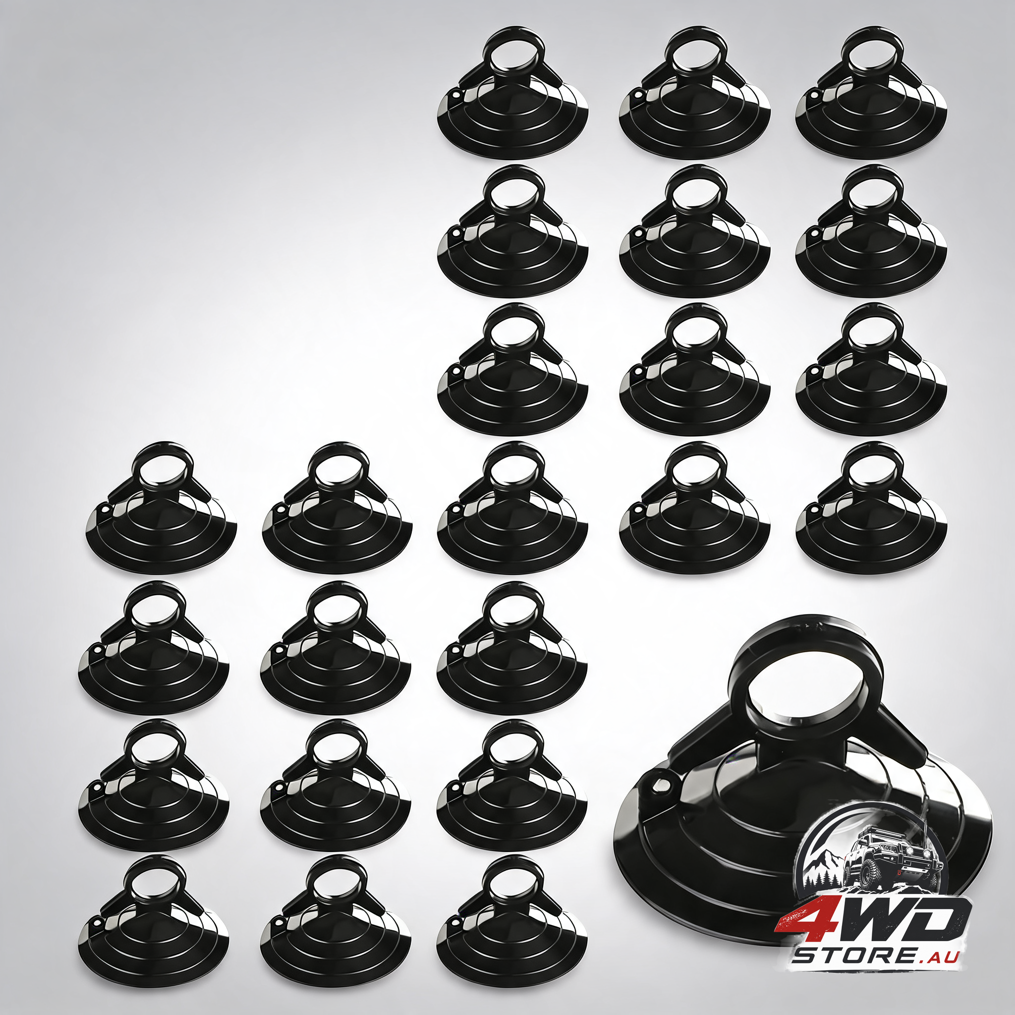 Suction cups with loops 24Pcs window suckers with ring car glass windshield sunshade suction cups aquarium heater suction