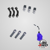 Gas cans racing fuel jug hose kit, fuel can spout for 3/5/5.5 gallon gas cans, upgraded filter design (3 pack)