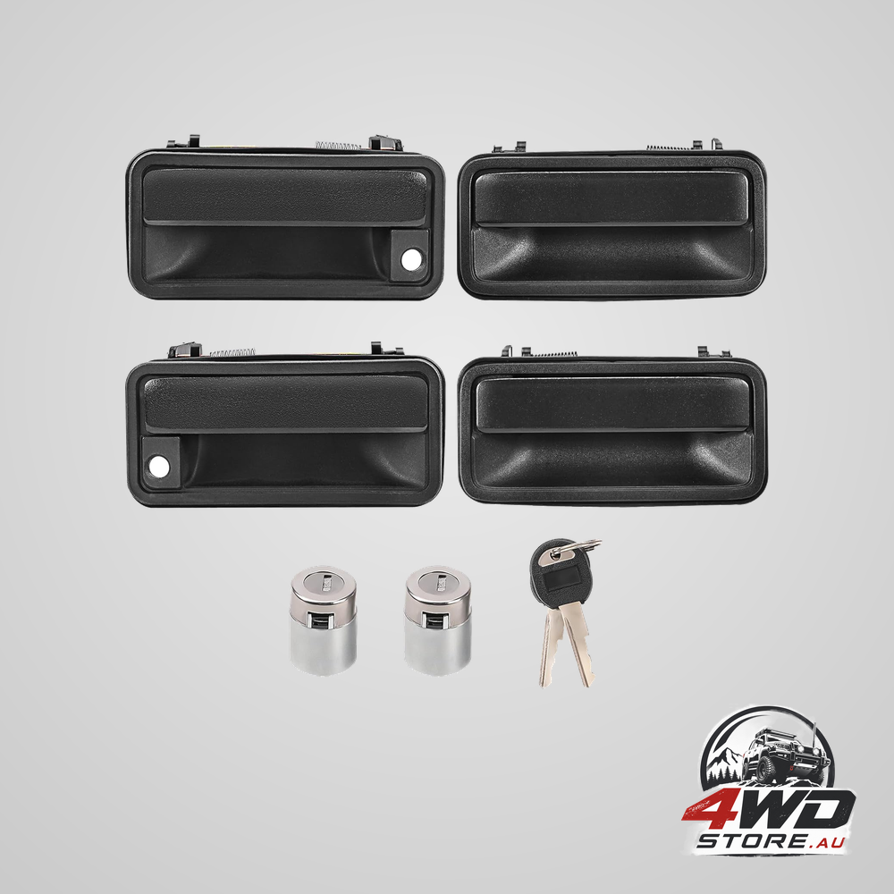 Exterior door handle w/Lock cylinder & keys for chevy C1500 C2500 C3500 K1500 K2500 K3500 GMC yukon Front/Rear left & right
