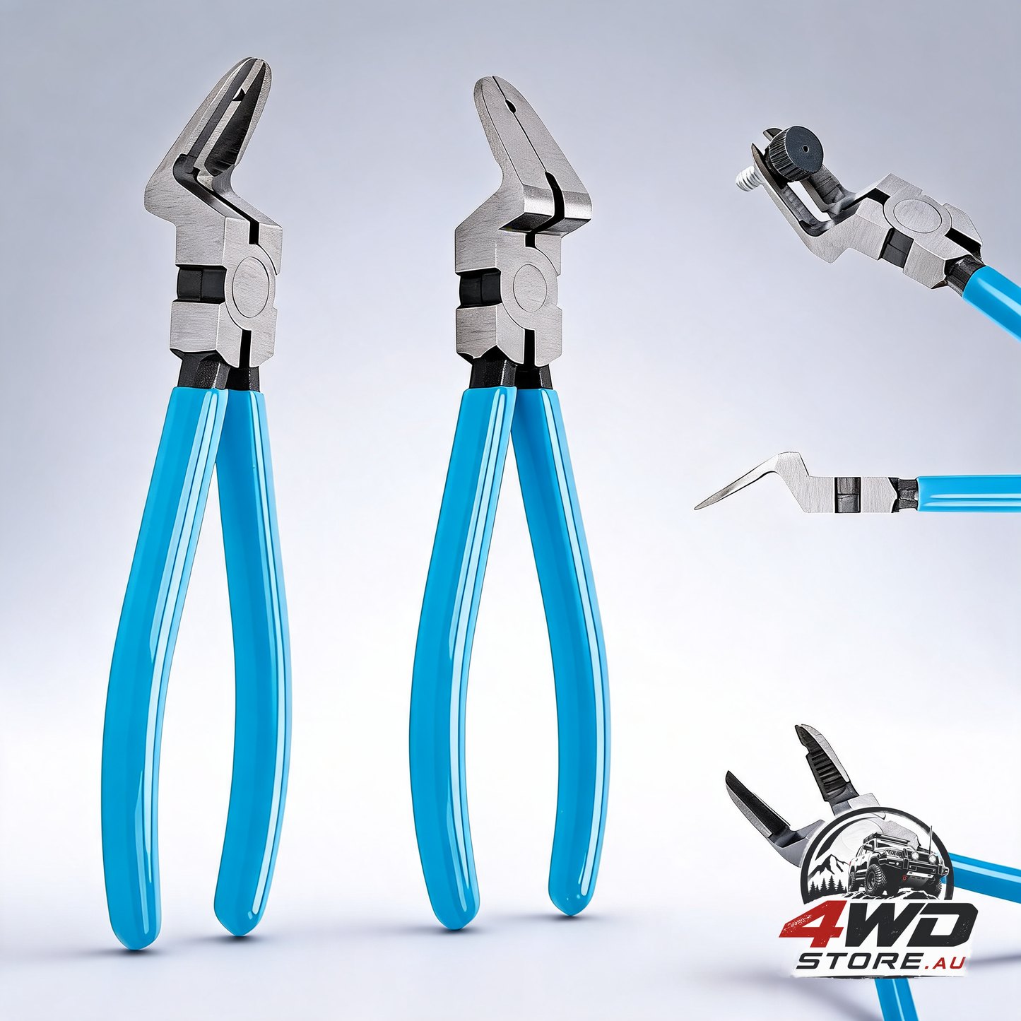Multi-function diagonal side cutting plier car trim panel clip cutter puller fastener rivets remover