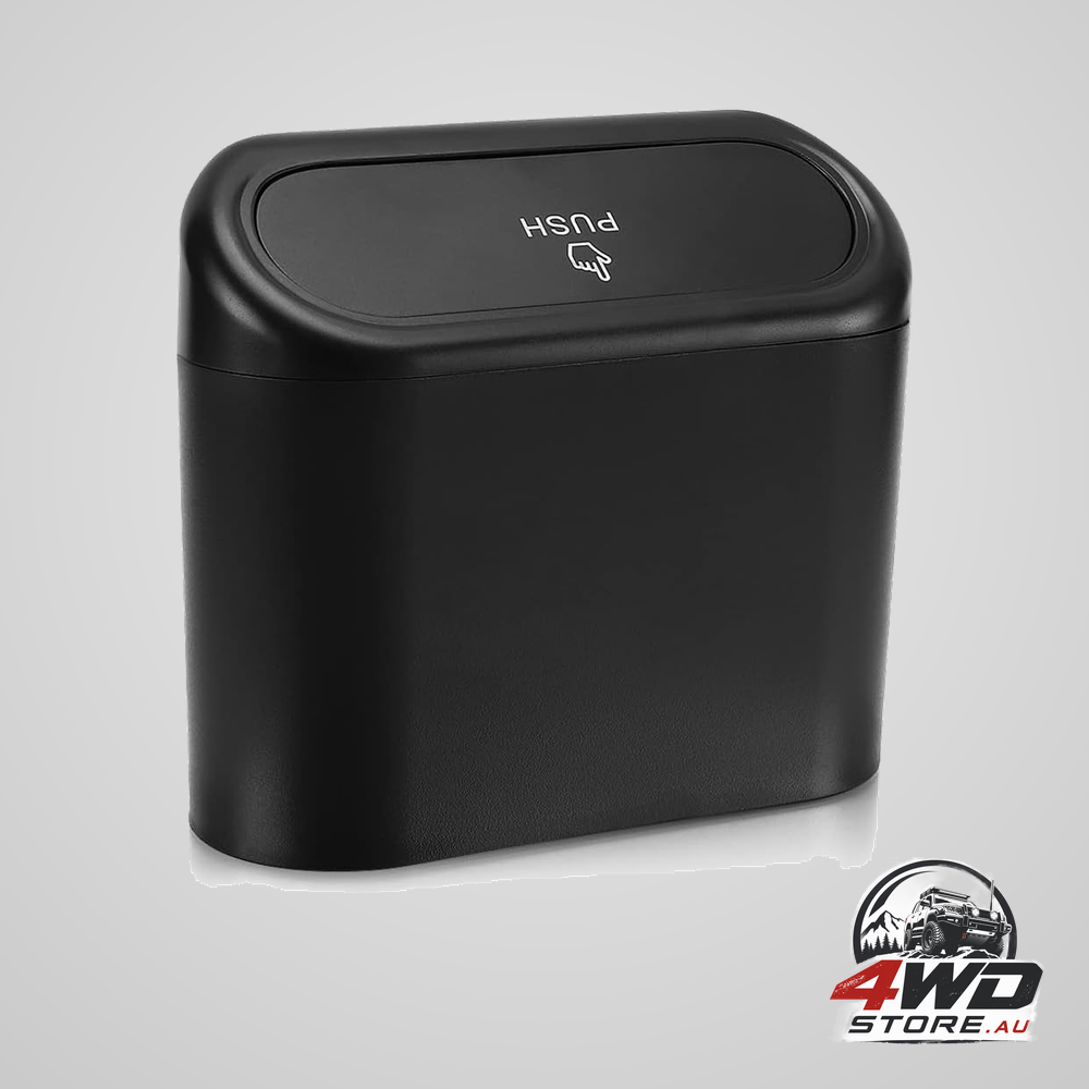 Car trash can with lid + mini car garbage bags for auto trash bin