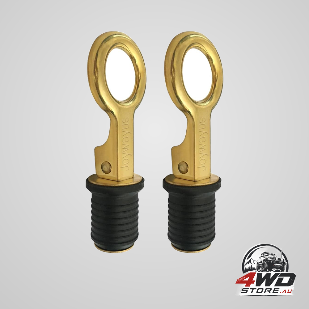 Rubber drain plug snap handle