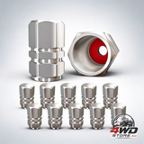 Tyre valve caps (12 pack) Heavy-Duty stem covers | dust proof, with o rubber seal | hexagon design | outdoor, All-Weather