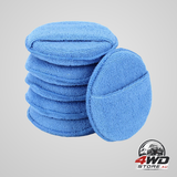 Microfiber wax applicator pads, car wax applicator with finger pocket, buffing & detail polishing foam pads for car cleaning