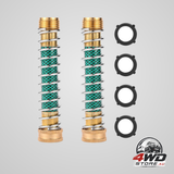 Garden hose extension adapter, hose kink protector with coil spring, 2 pack