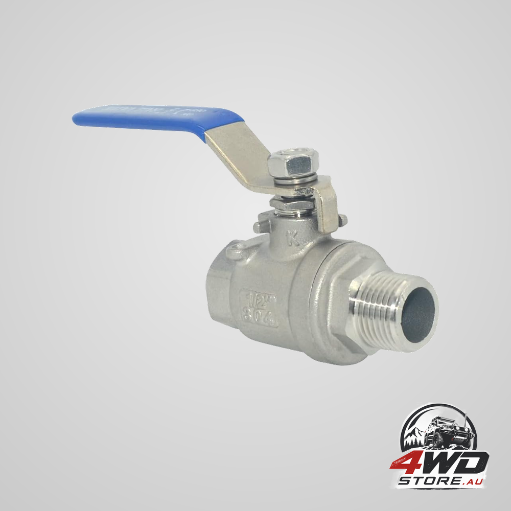 Full port ball valve male x female S304 stainless steel heavy duty for water, oil, and Gas,1000WOG (1/2inch)