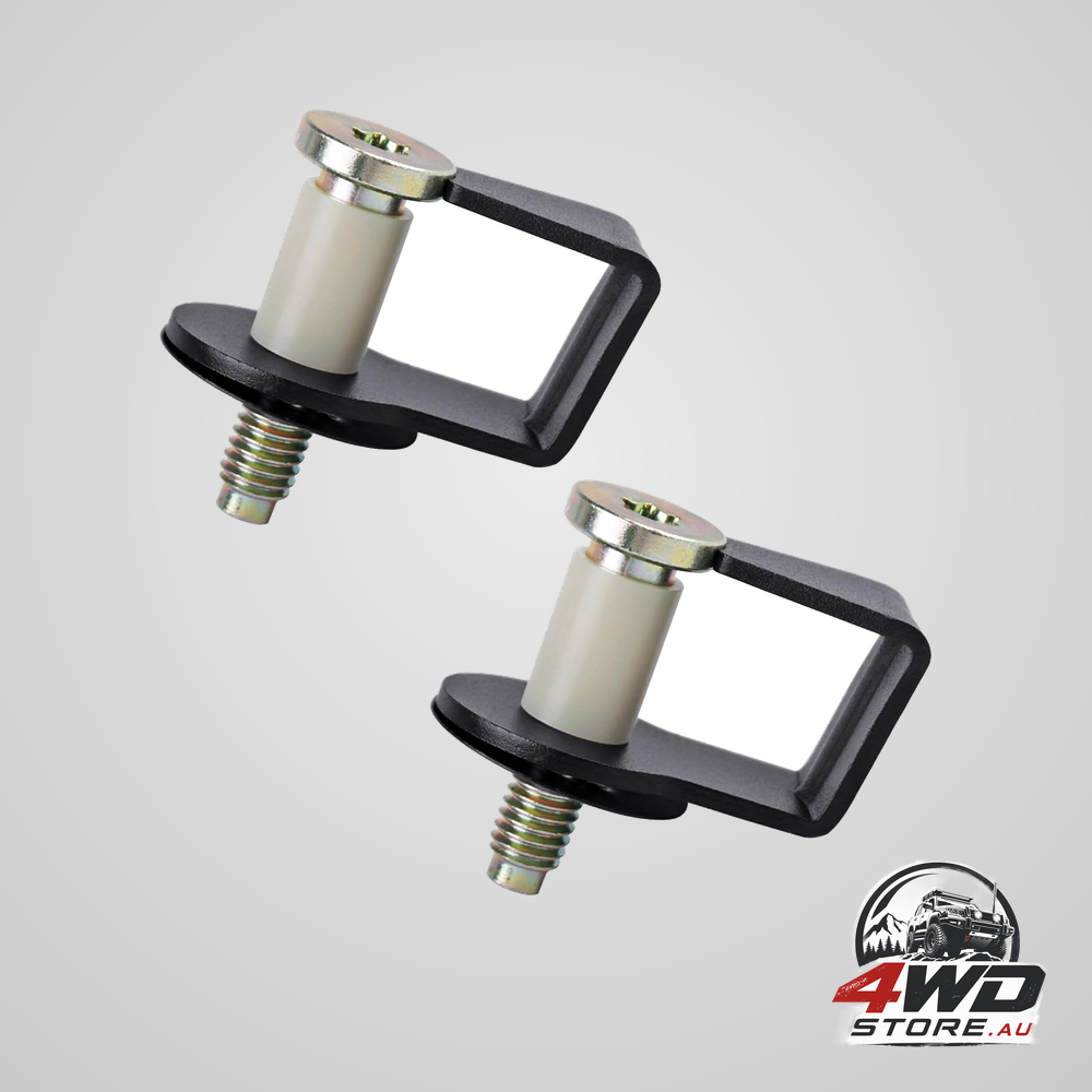 2 Pack door striker bolts set includes bushing compatible with 1980-1997 ford / 1987-89 lincoln / 1981-90 mercury door latch