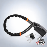 DualGuard car steering wheel & seat belt lock - 17 universal Anti-Theft device for vehicles, SUVs, golf carts | compact &