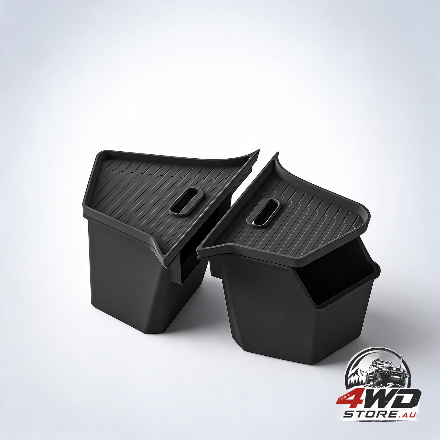 New 2025 2026 model y juniper rear trunk storage bins with lids 2PCS refresh model y rear trunk storage box TPE waterproof