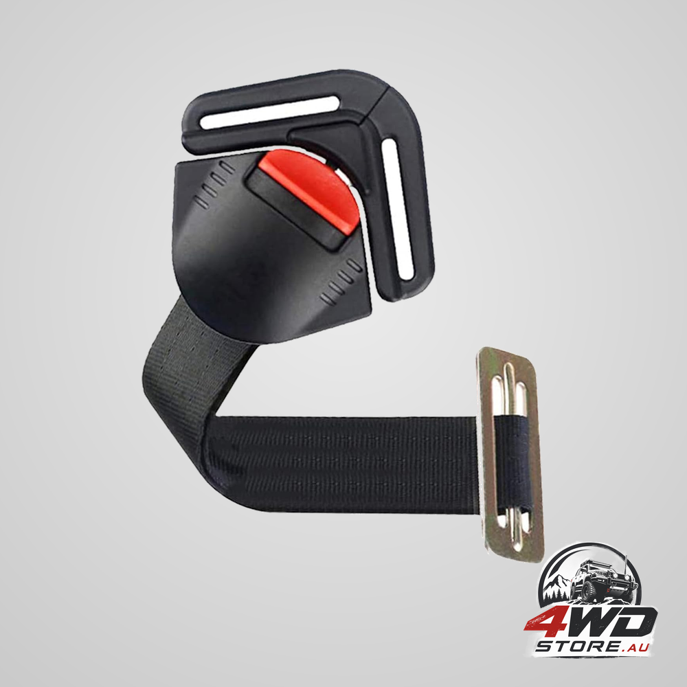 Universal child car seat safety lock replacement for 5-Point harness - black - buggy & baby seat compatible - 1 pack