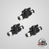1/4 Push connect valve pneumatic ball valve 1/4 inch tube quick connect valve straight union air flow control valve tube
