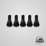TR412 rubber snap-in short black tyre valve stem for tubeless 0.453 inch 11.5mm rim holes on standard vehicle tyres