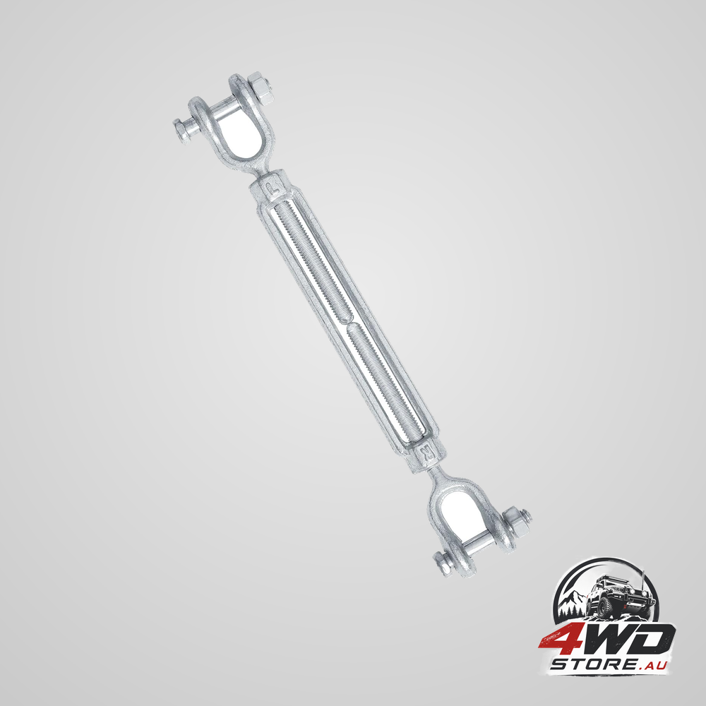 1/4 inch jaw and jaw galvanised marine turnbuckle for wire rope, 2000lbs working load limit