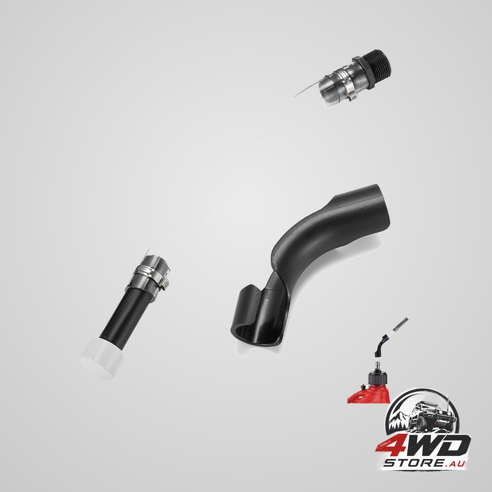 Racing fuel filler hose and gas can spout replacement nozzle