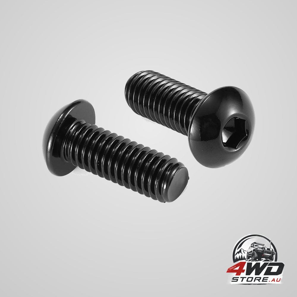1/4-20 x 1 inch button head socket cap bolts, 304 stainless steel, black oxide, 20 pack