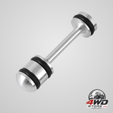 LS billet rear galley plug barbell oil diverter for GM Gen III and IV, 6061-T6 aluminium