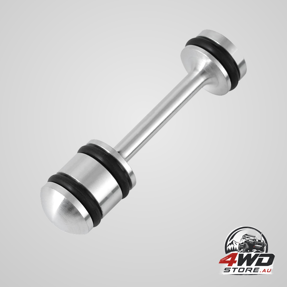 LS billet rear galley plug barbell oil diverter for GM Gen III and IV, 6061-T6 aluminium