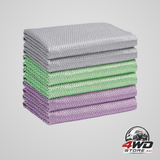 Microfiber glass cleaning cloths, 6 pack, 16x14 inch lint-free window and mirror cloths