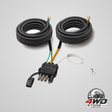 26ft trailer wiring harness kit, 4 pin 5 wire flat connector for tail, brake and signals