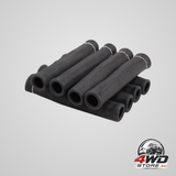 8 pack spark plug wire boots heat shield sleeves for SBC BBC 350 454, 6 inch, black