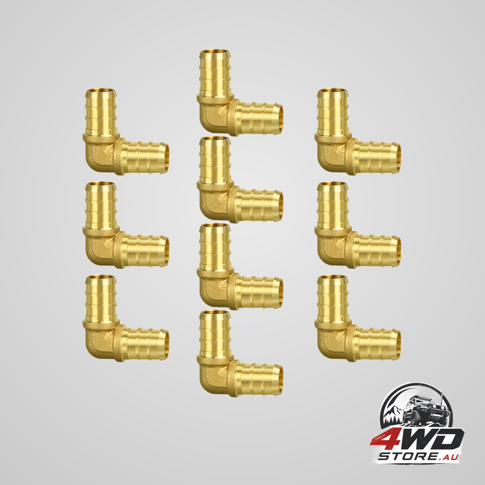 10 pack 1/2 inch PEX elbow fittings, brass fittings for PEX tubing pipe