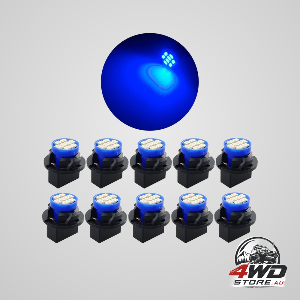 T10 194 168 dash instrument LED light bulbs, gauge cluster dashboard bulbs, 10 pack, blue
