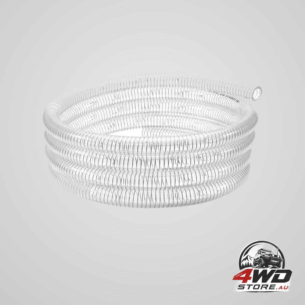 Wire reinforced hose, 1 inch ID 10ft clear high pressure suction line, PVC tubing