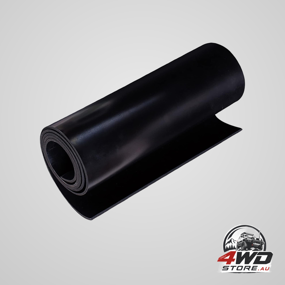 Neoprene rubber sheet, 1/8 inch thick x 16 x 30 inch, for gaskets and weather stripping, black