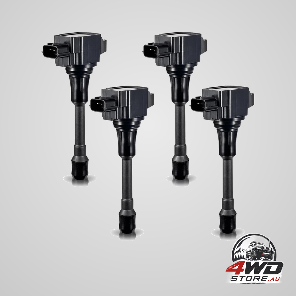 Set of 4 ignition coil packs for Nissan Altima, Sentra, Rogue and Infiniti, replaces UF549