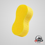 Yellow soft large car cleaning sponge, multifunctional thickened foam boat-shaped sponge