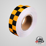 Reflective warning tape, 3m x 50mm, waterproof outdoor safety tape, yellow and black