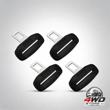 Seatbelt alarm stopper clips, car seatbelt buckle clips, 4 pack, black