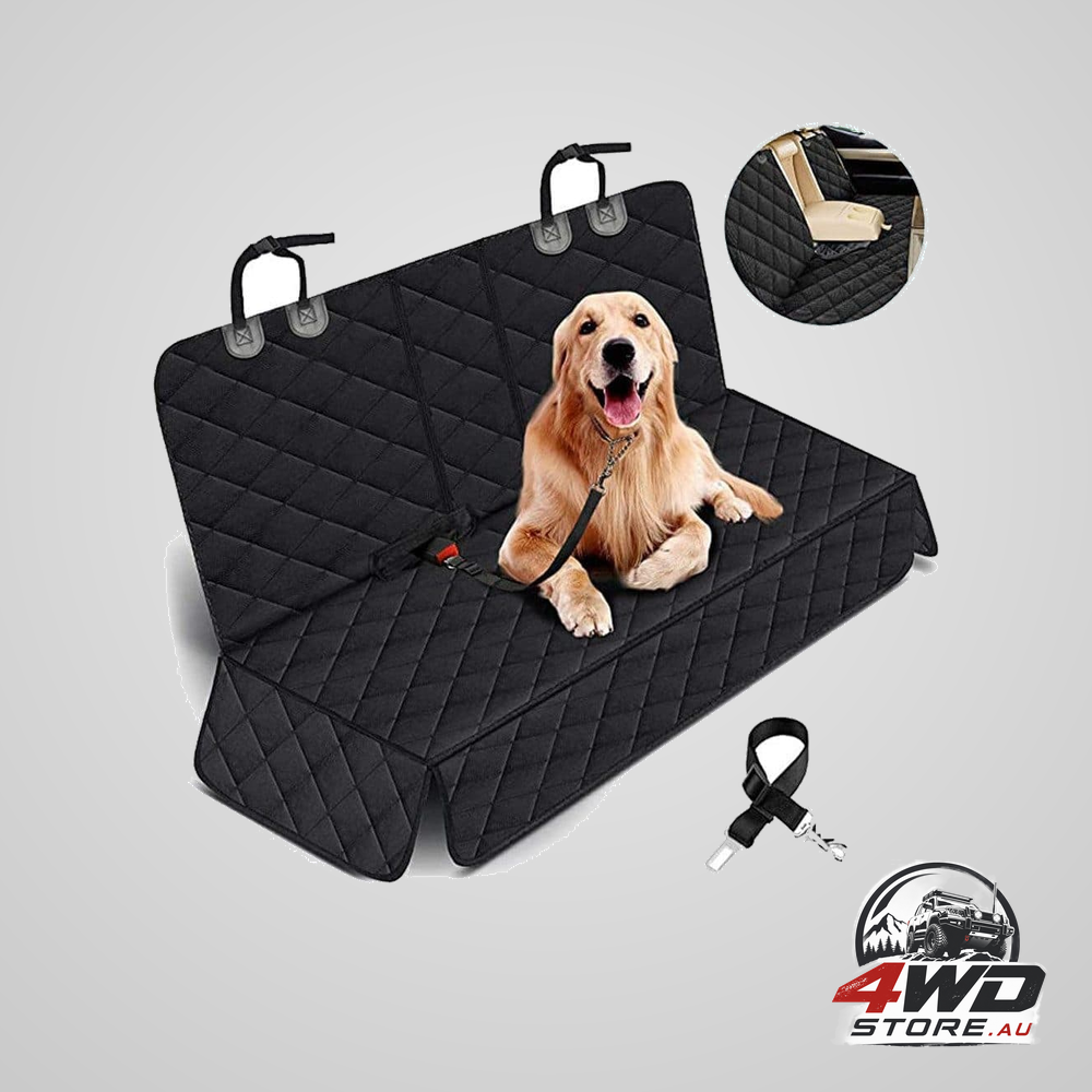Waterproof dog car seat protector mat, fits most vehicles, 60 x 120cm, black