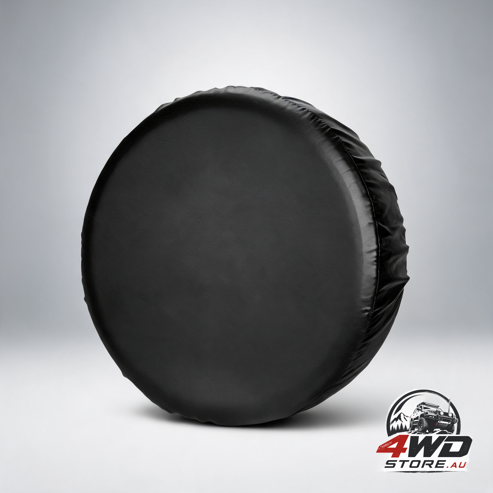 16 inch spare tyre cover, PVC leather dust cover for 76-79cm tyre diameter, black