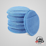 Car polishing sponge foam applicator pads, 125mm, 6 pieces for car care and polishing