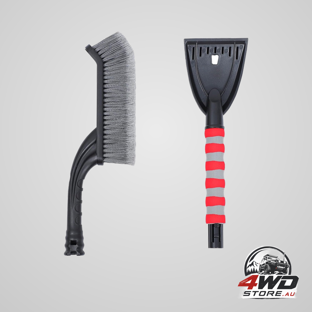 2-in-1 snow brush and ice scraper for car, 25 inch ergonomic handle, winter accessory