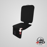 Car seat cover and child seat protector, black