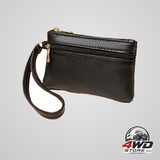 Luxury protective car key case, portable wallet key pouch, PU leather
