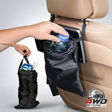 Mountable car waste bag, headrest trash can