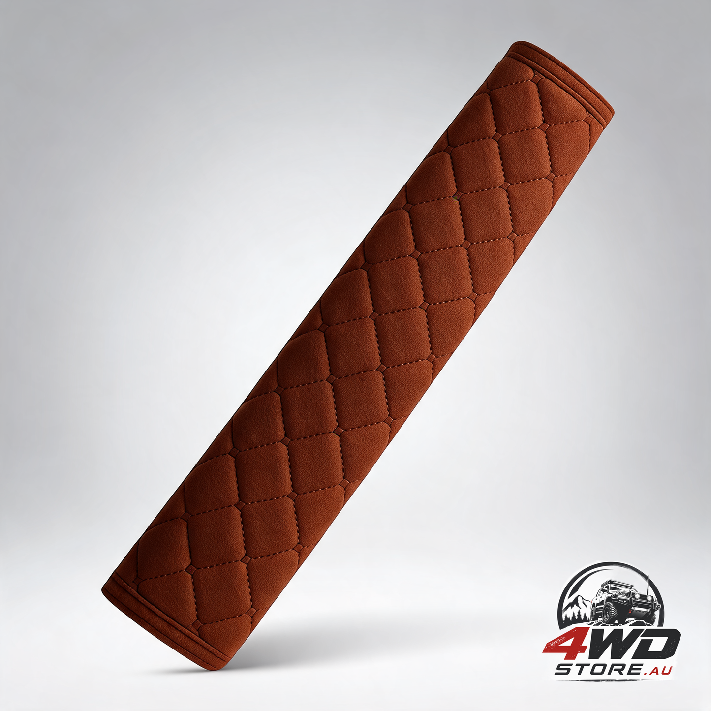 Luxury car seatbelt cover, seatbelt protector cushion for safety, brown