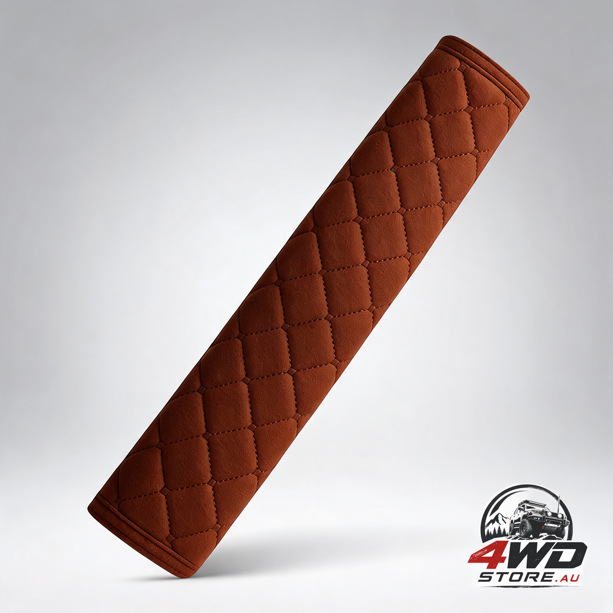 Luxury car seatbelt cover, seatbelt protector cushion for safety, brown